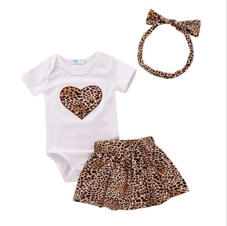 Cotton Printed Love Romper for Girls