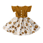 Summer Girls Dress for Toddler Kids in Various Colors