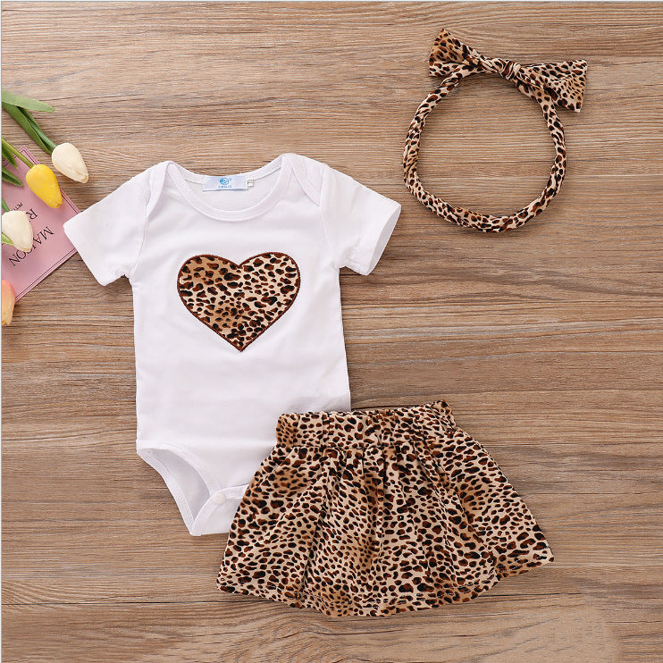 Cotton Printed Love Romper for Girls