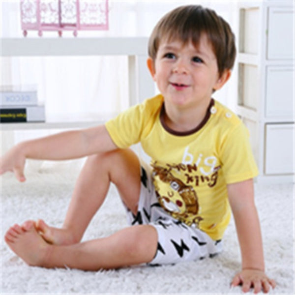 Baby Boy and Girl Cartoon T-Shirt Summer Clothing Set