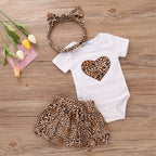 Cotton Printed Love Romper for Girls