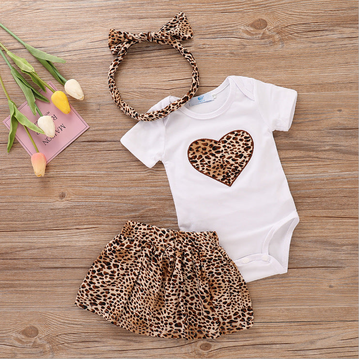 Cotton Printed Love Romper for Girls