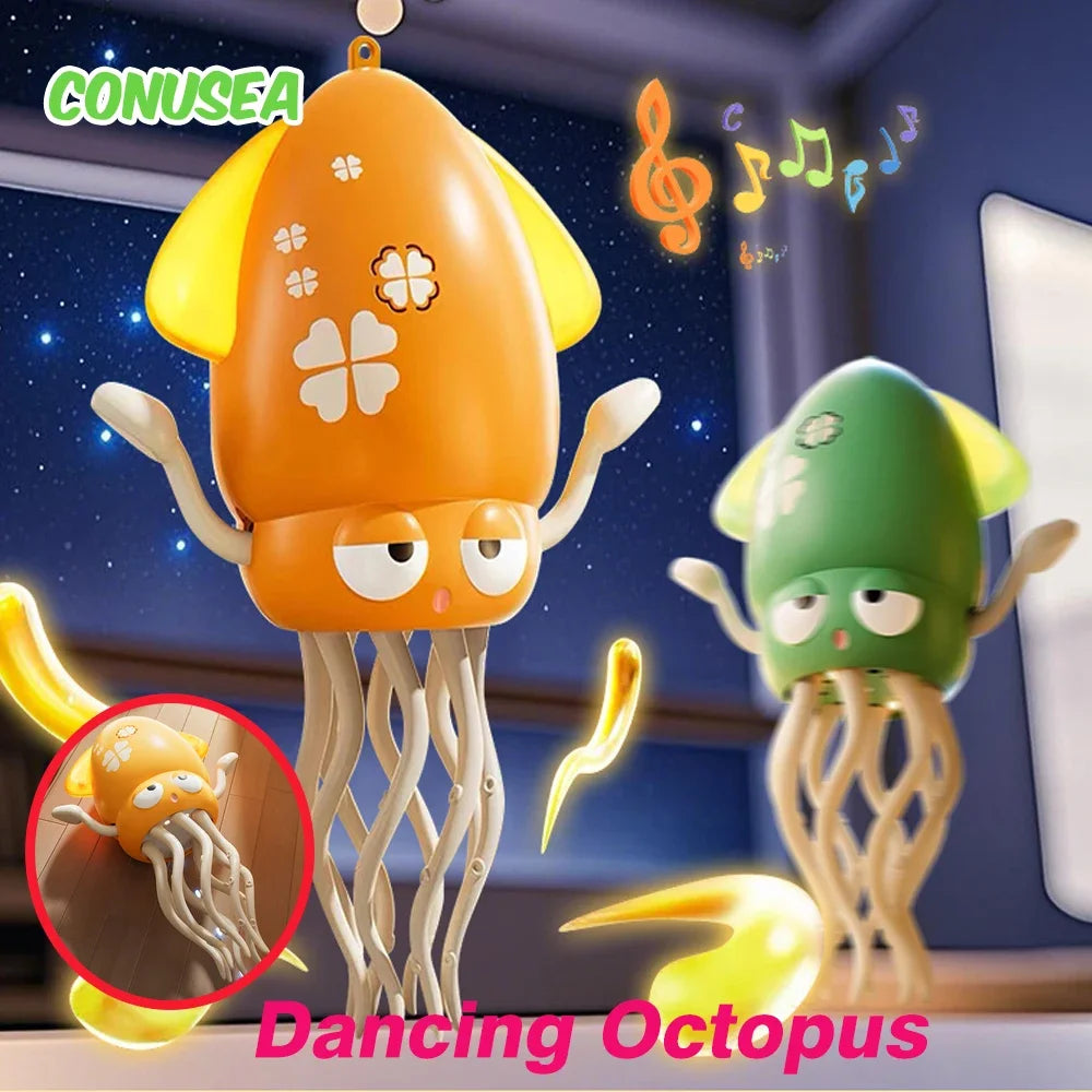 Baby Toy Walking Dancing Octopus Toy Cartoon climb Early Education Toys with music lights Games for babies Toddlers Boys Girls