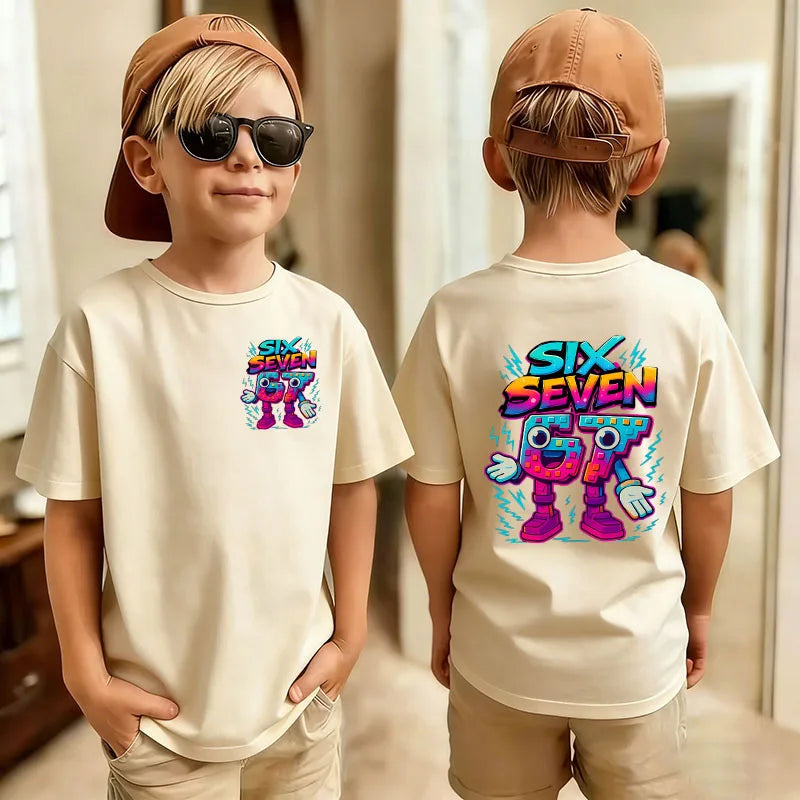 Graphic Print T-Shirt for Kids by Gong Hou Ren