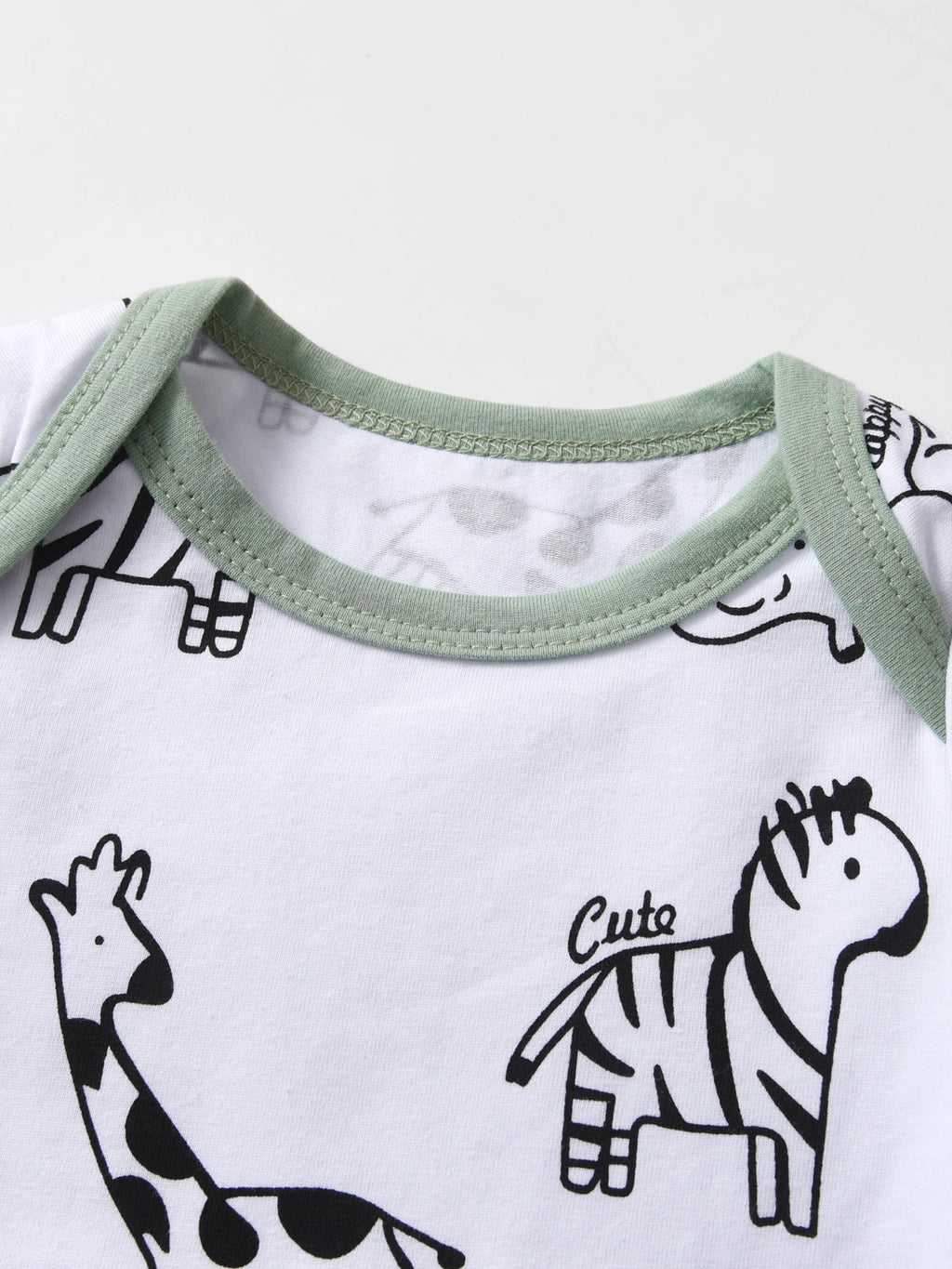 Newborn Baby Boy Spring Autumn Clothes Set Animal Printed Long Sleeve Romper Bodysuit Top infant Pants with Hat Clothing for Boy
