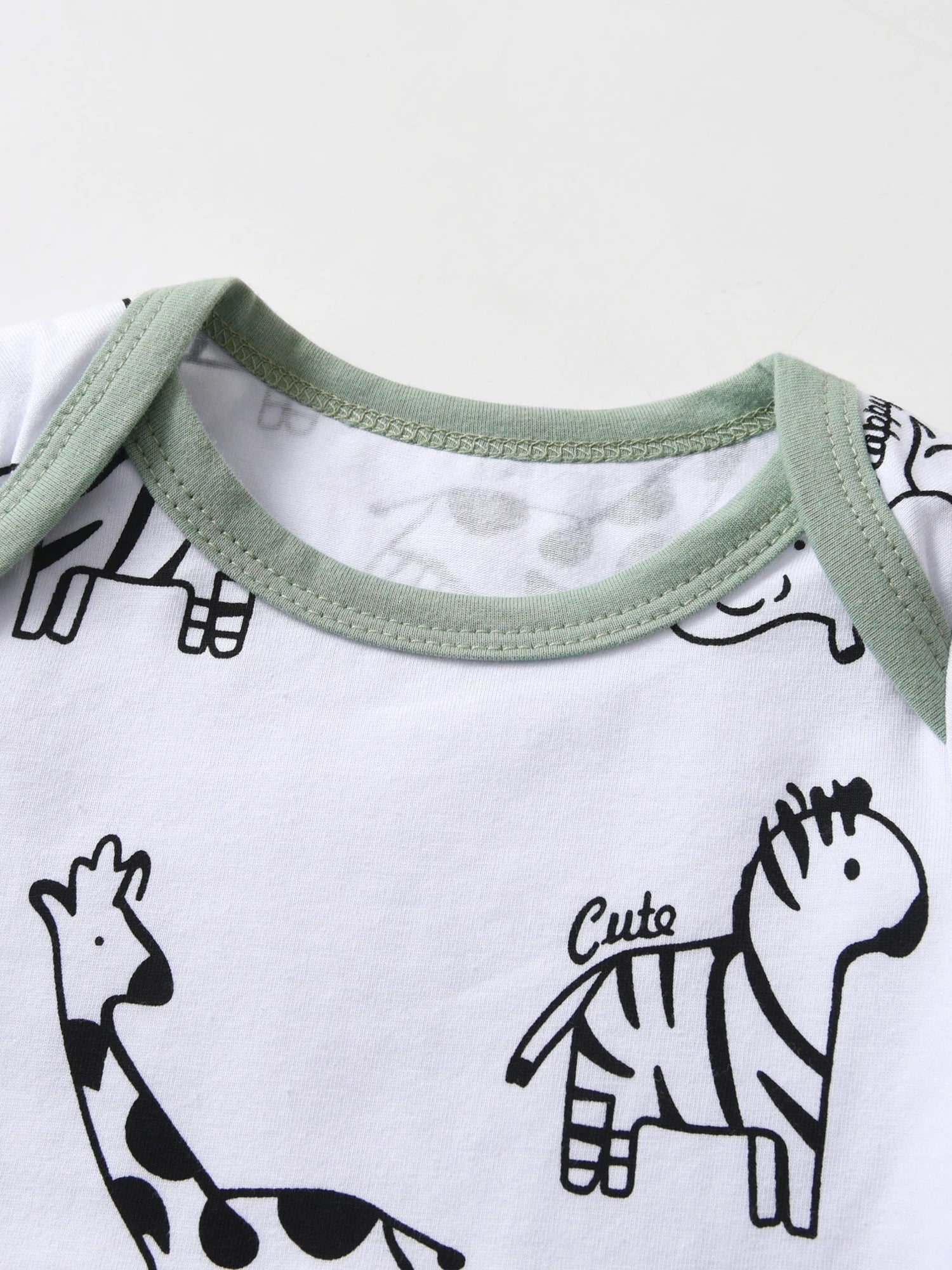 Newborn Baby Boy Spring Autumn Clothes Set Animal Printed Long Sleeve Romper Bodysuit Top infant Pants with Hat Clothing for Boy