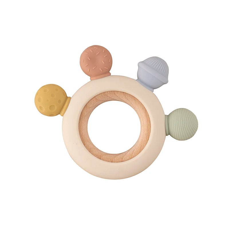 1pc Baby Teething Toys BPA Free Infant Silicone Teethers Easy to Grip Chewing Toy for Boys Girls Newborn Gift Babies Accessories