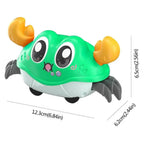 Double Force Walking Crawling Crab Tummy Time Baby Sensory Toys Infant Learning Crawl Development Babies Interactive Walking