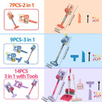 Kids Simulation Electric Vacuum Cleaner Toy Set Housekeeping Role Play Educational Toys for Toddlers Perfect Gift for Girls Boys