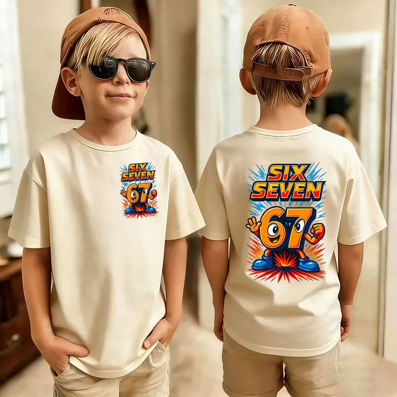 Graphic Print T-Shirt for Kids by Gong Hou Ren