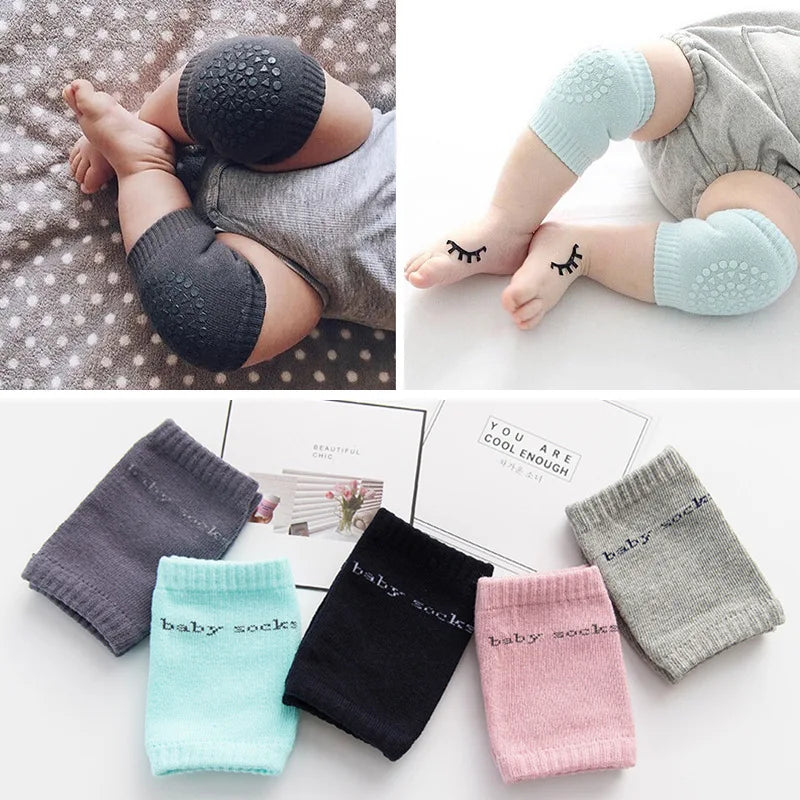Kids Non Slip Crawling Elbow Infants Toddlers Baby Accessories Smile Knee Pads Protector Safety Kneepad Leg Warmer Girls Boys