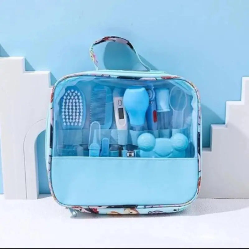 Baby care bag set of thirteen pieces and twenty pieces, nail clipper and nose suction device, baby daily cleaning