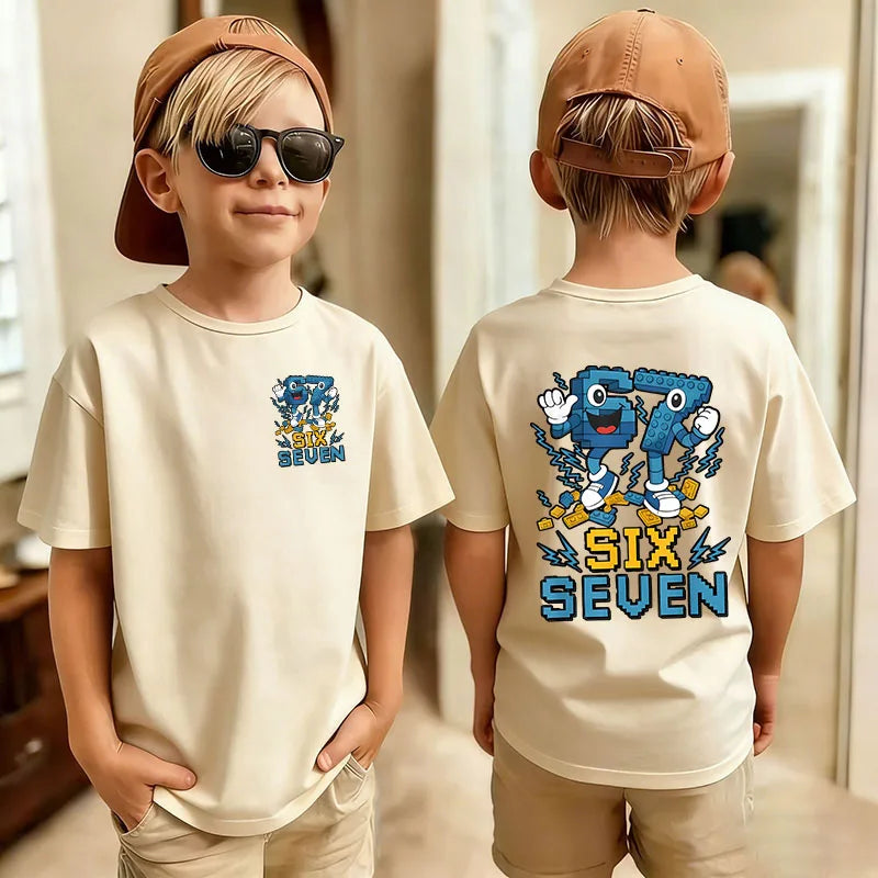 Graphic Print T-Shirt for Kids by Gong Hou Ren