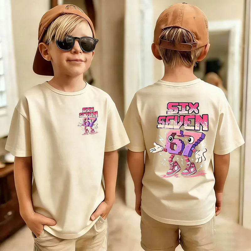 Graphic Print T-Shirt for Kids by Gong Hou Ren
