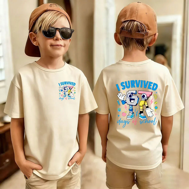 Graphic Print T-Shirt for Kids by Gong Hou Ren