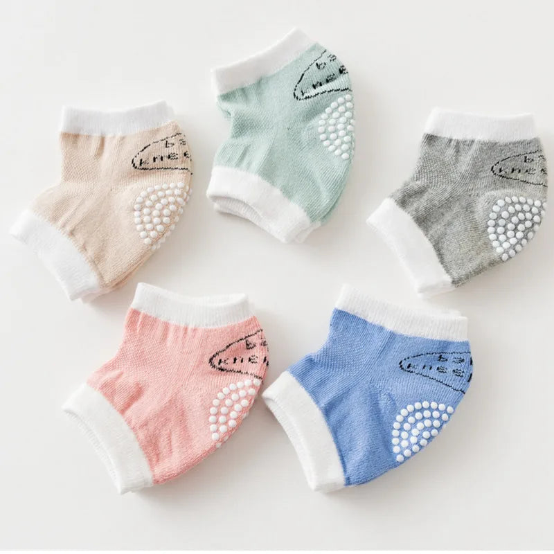 Kids Non Slip Crawling Elbow Infants Toddlers Baby Accessories Smile Knee Pads Protector Safety Kneepad Leg Warmer Girls Boys