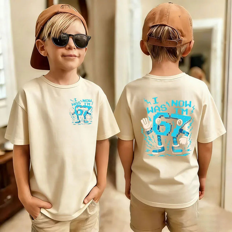 Graphic Print T-Shirt for Kids by Gong Hou Ren