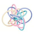 Baby Manhattan Grasping Ball - 3-in-1 Teether, Rattle, and Soft Rubber Grasping Toy for Early Education and Teething Relief
