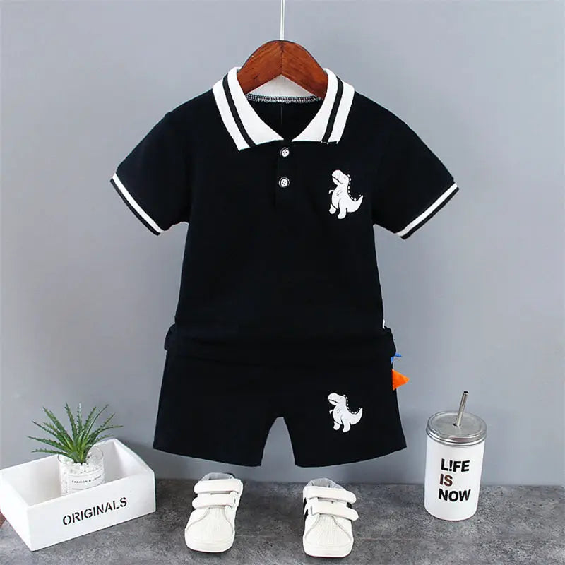 Dinosaur T-Shirt and Shorts Set for Boys 0-5 Years