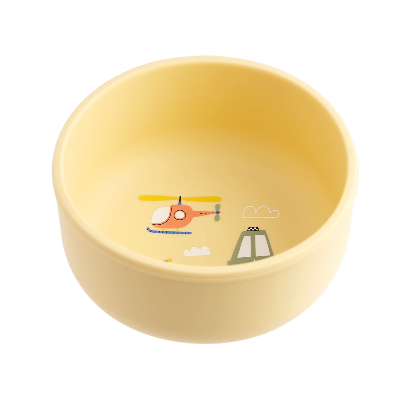 1PCS Baby Weaning Bowl Silicone Cartoon Pattern BPA Free Non Toxic Dishwasher Safe Food Feeding Container Tableware Baby Stuff