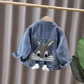Denim Jacket for Girls Spring Casual Outerwear 7-12Y