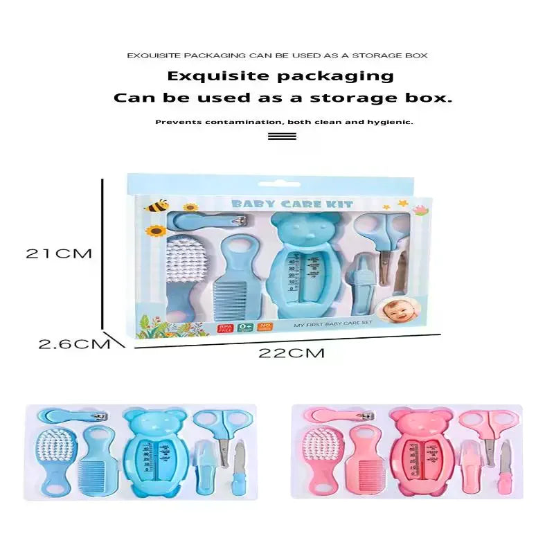 Baby care bag set of thirteen pieces and twenty pieces, nail clipper and nose suction device, baby daily cleaning