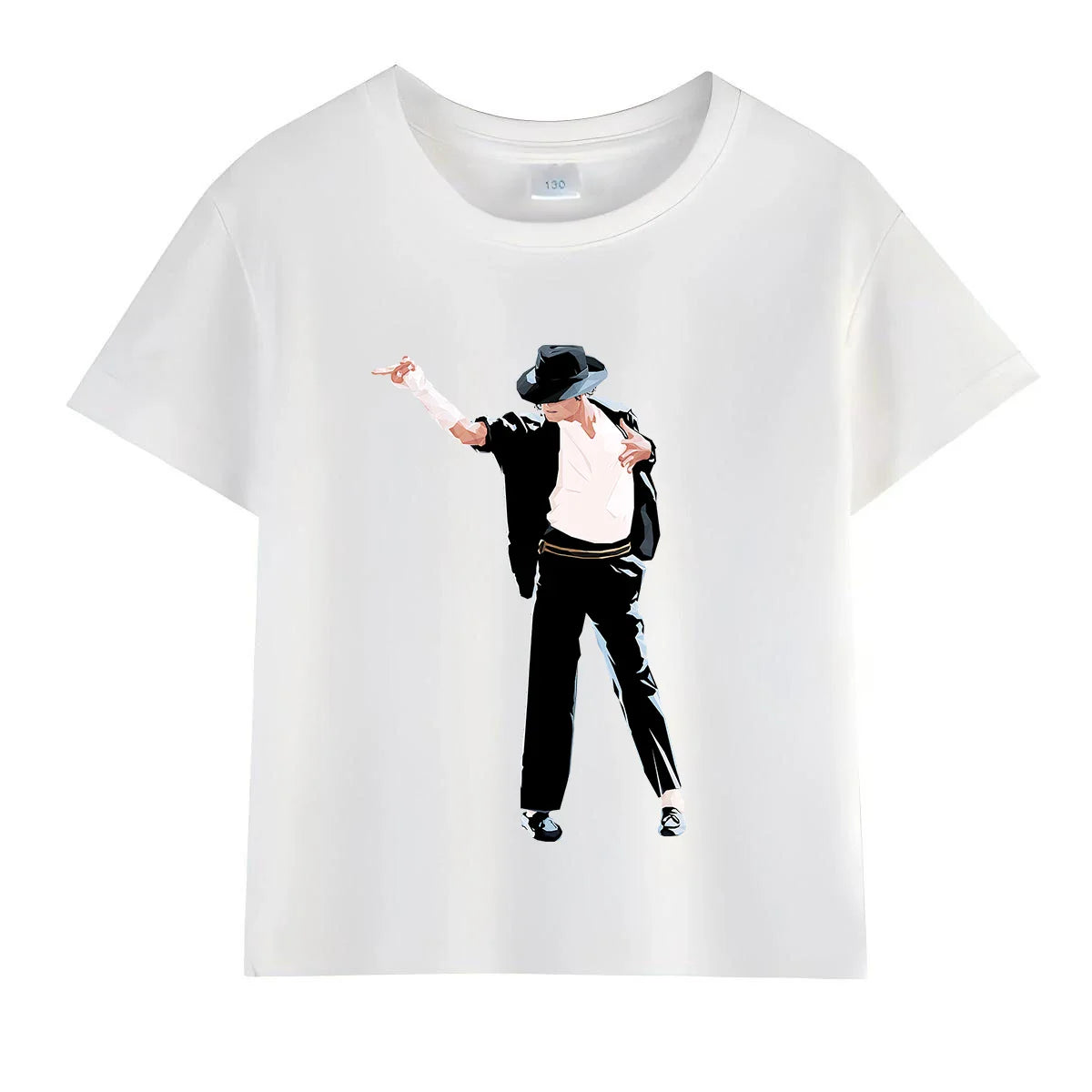 Michael Jackson Kids Rock N Roll T-Shirt Cotton Summer Tee