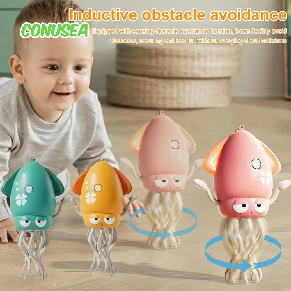 Baby Toy Walking Dancing Octopus Toy Cartoon climb Early Education Toys with music lights Games for babies Toddlers Boys Girls