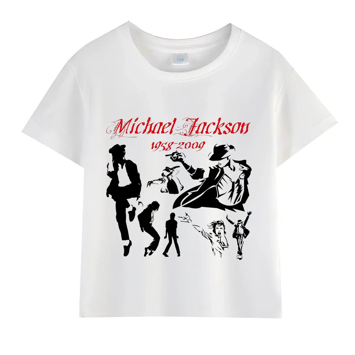 Michael Jackson Kids Rock N Roll T-Shirt Cotton Summer Tee