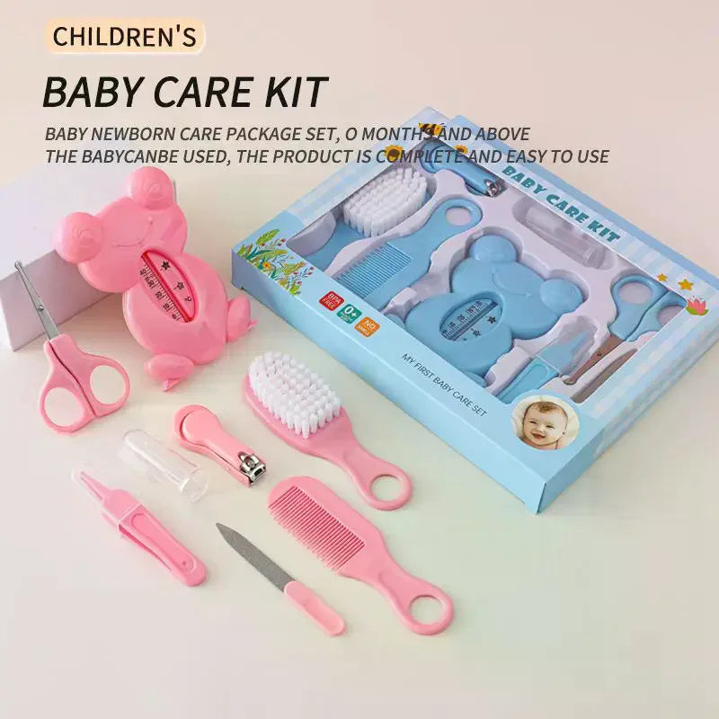 Baby care bag set of thirteen pieces and twenty pieces, nail clipper and nose suction device, baby daily cleaning