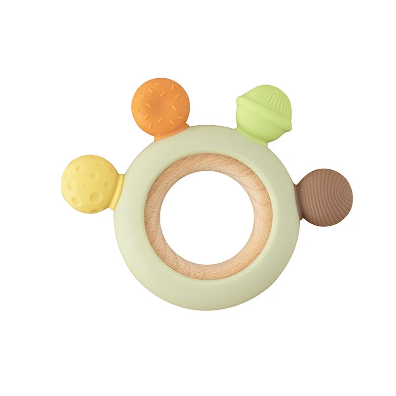 1pc Baby Teething Toys BPA Free Infant Silicone Teethers Easy to Grip Chewing Toy for Boys Girls Newborn Gift Babies Accessories