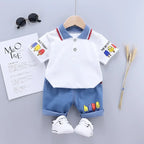 Boys Cotton Summer T-Shirt and Shorts Set 4-6Y