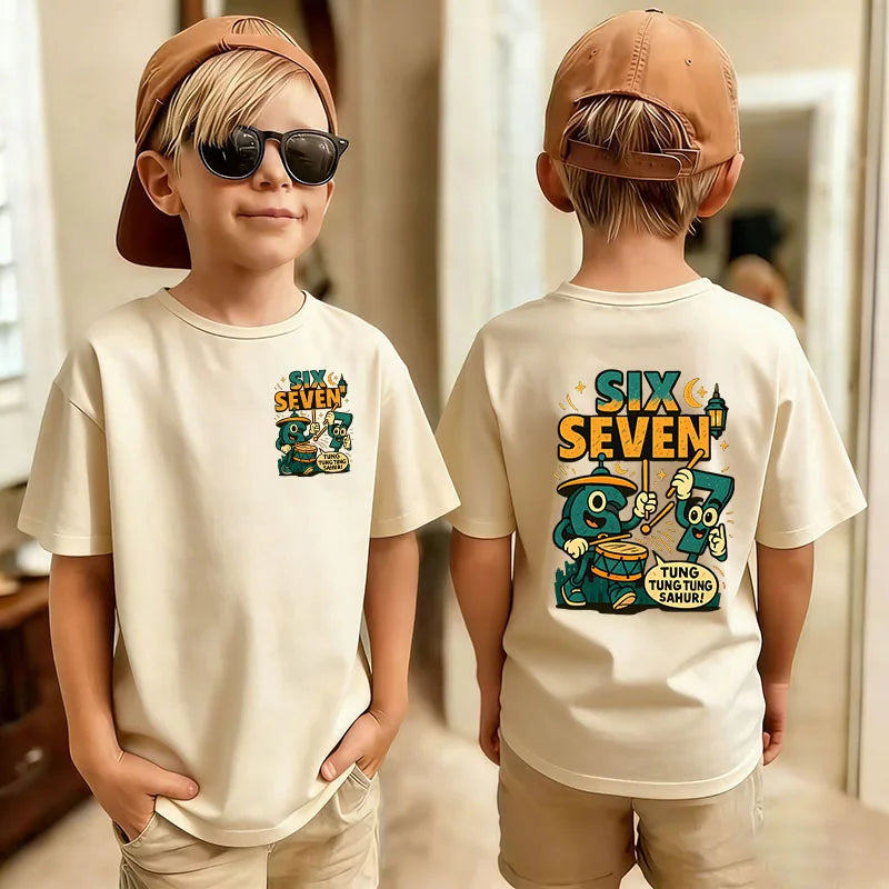 Graphic Print T-Shirt for Kids by Gong Hou Ren