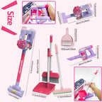 Kids Simulation Electric Vacuum Cleaner Toy Set Housekeeping Role Play Educational Toys for Toddlers Perfect Gift for Girls Boys