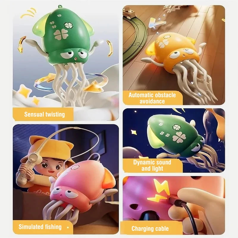 Baby Toy Walking Dancing Octopus Toy Cartoon climb Early Education Toys with music lights Games for babies Toddlers Boys Girls