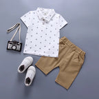 Boys Summer Clothes Set T-Shirt and Shorts 2pcs Outfit
