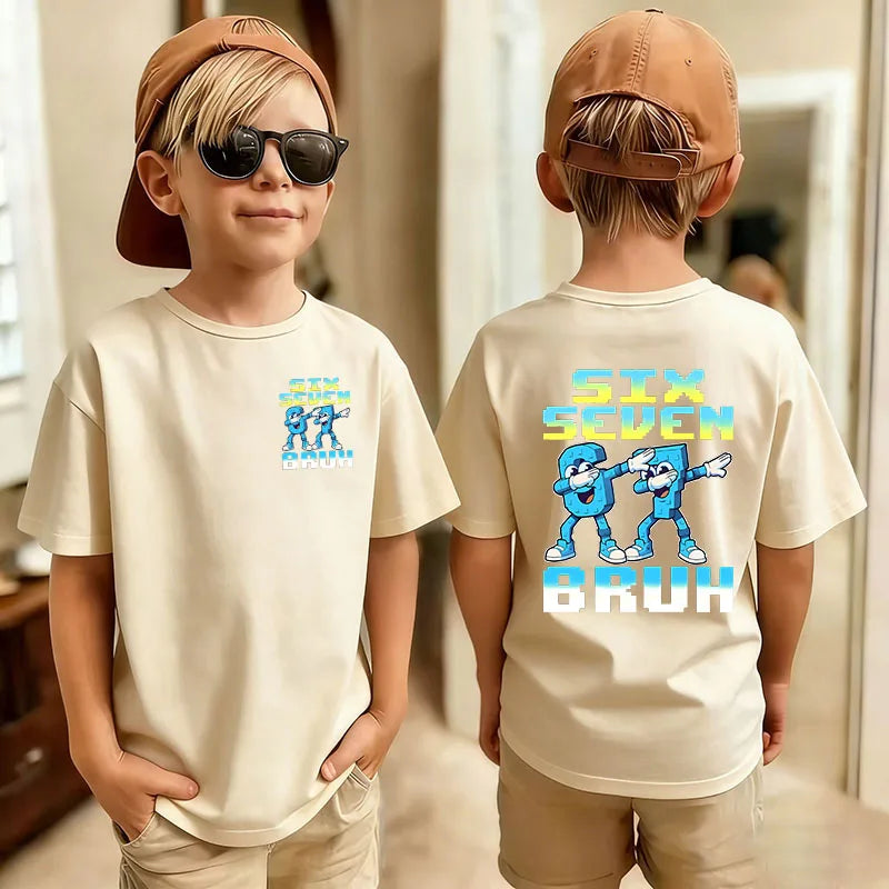 Graphic Print T-Shirt for Kids by Gong Hou Ren
