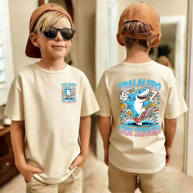 Graphic Print T-Shirt for Kids by Gong Hou Ren