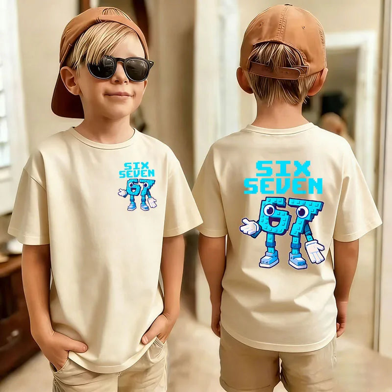 Graphic Print T-Shirt for Kids by Gong Hou Ren