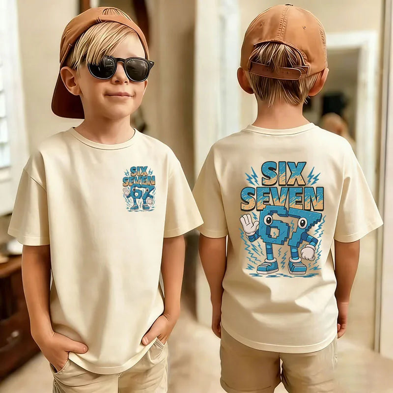 Graphic Print T-Shirt for Kids by Gong Hou Ren