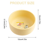 1PCS Baby Weaning Bowl Silicone Cartoon Pattern BPA Free Non Toxic Dishwasher Safe Food Feeding Container Tableware Baby Stuff