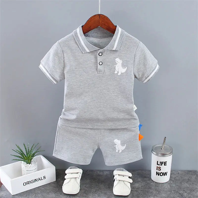 Dinosaur T-Shirt and Shorts Set for Boys 0-5 Years