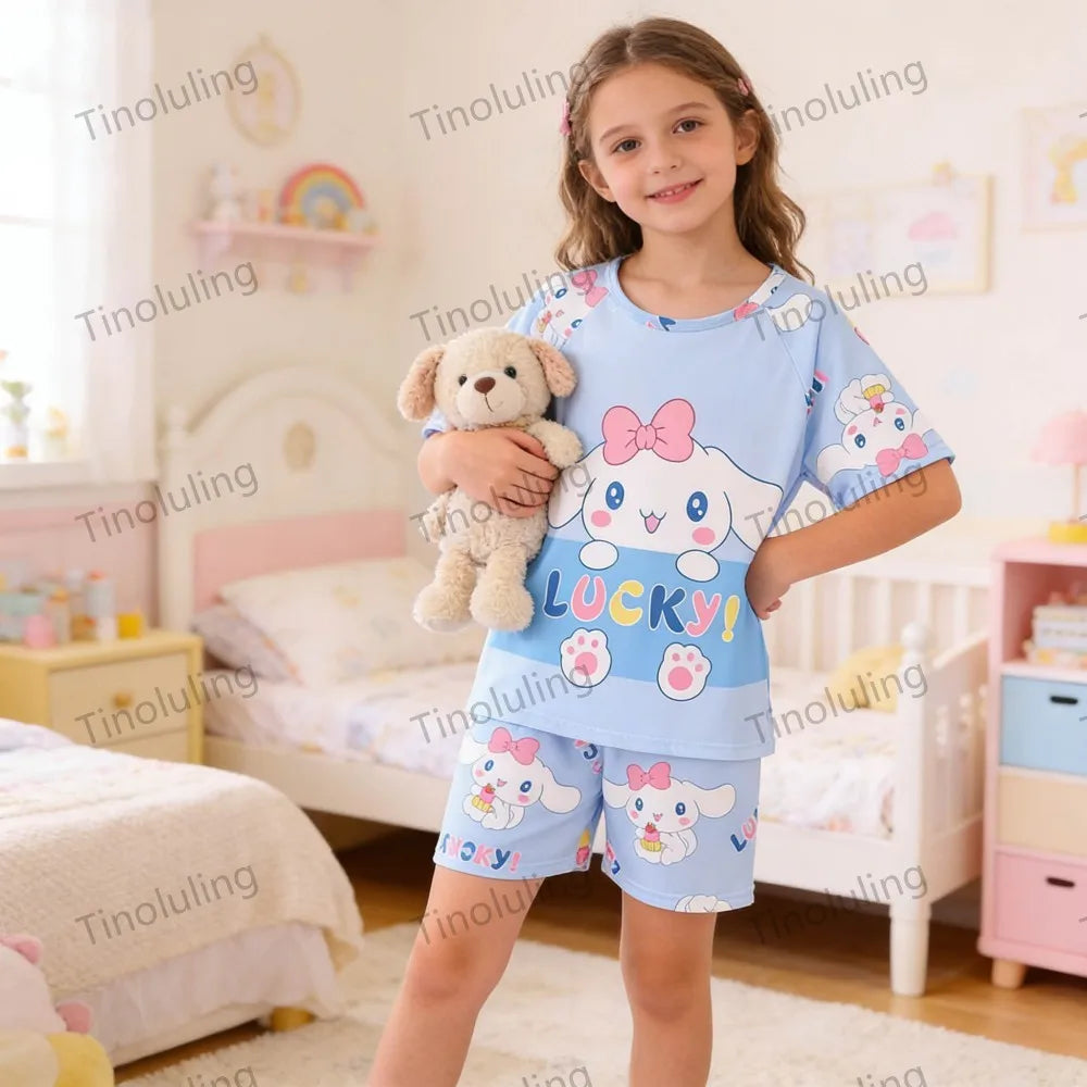 Hello Kitty Girls Summer Pajamas Set for Ages 3 to 12