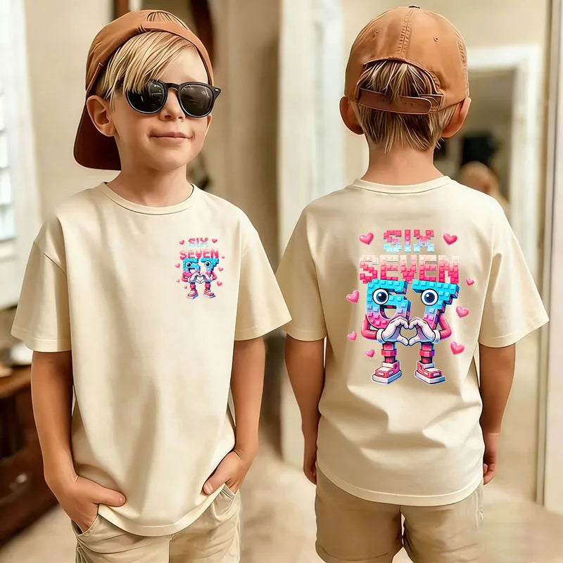 Graphic Print T-Shirt for Kids by Gong Hou Ren