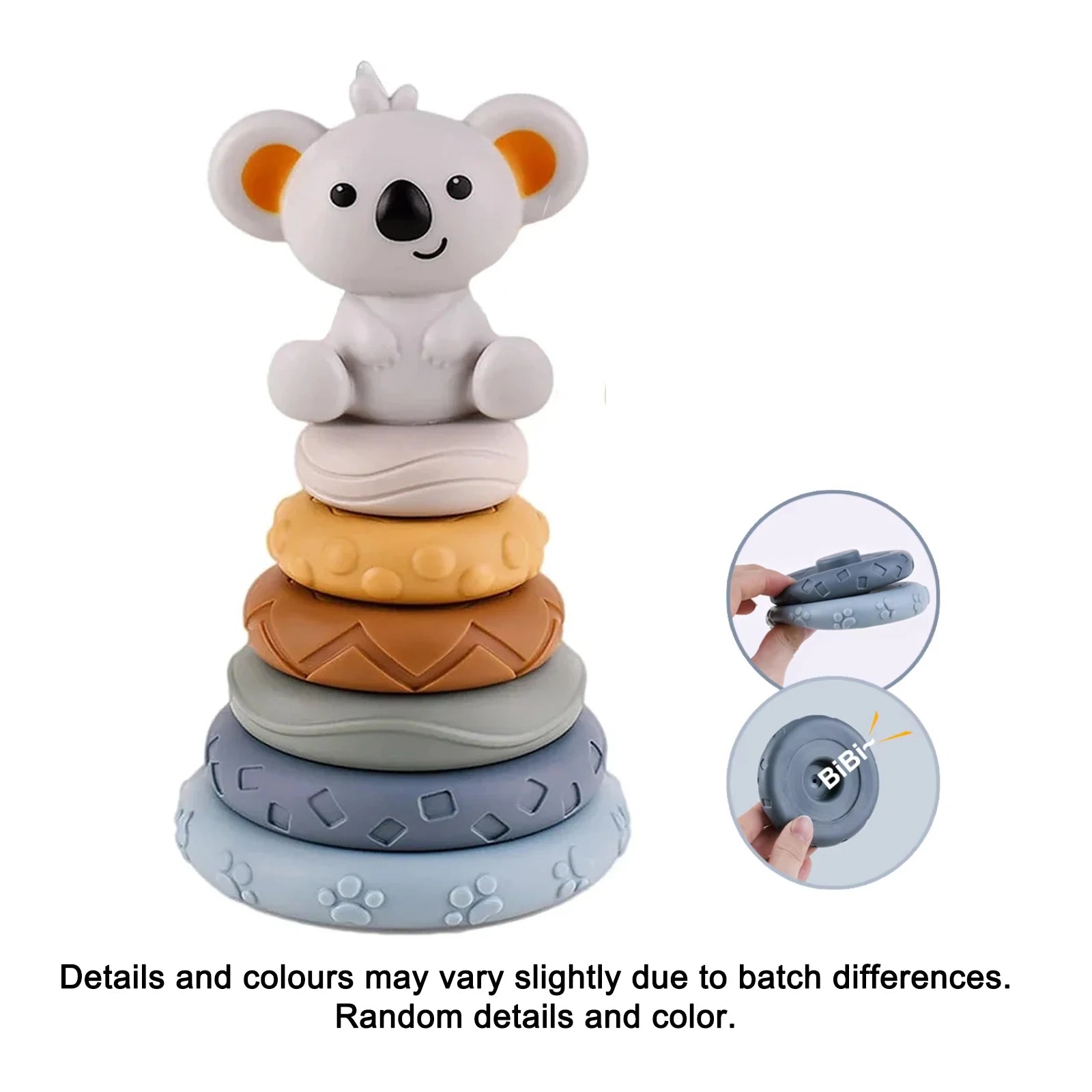 Baby Silicone Building Blocks Montessori Toys for Babies Squeeze Stacker & Teething Toys Early Learning Toy Toddler Boys Girls